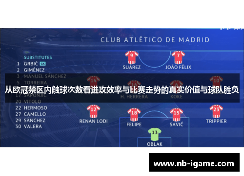 从欧冠禁区内触球次数看进攻效率与比赛走势的真实价值与球队胜负 从欧冠禁区内触球次数看进攻效率与比赛走势的真实价值与球队胜负